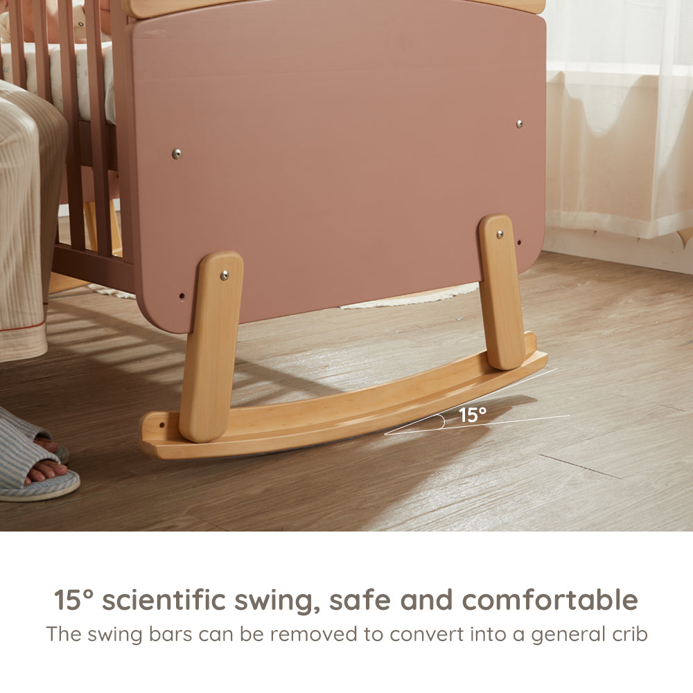 Boori - Neat 5 in 1 Cot_Barley White and Almond